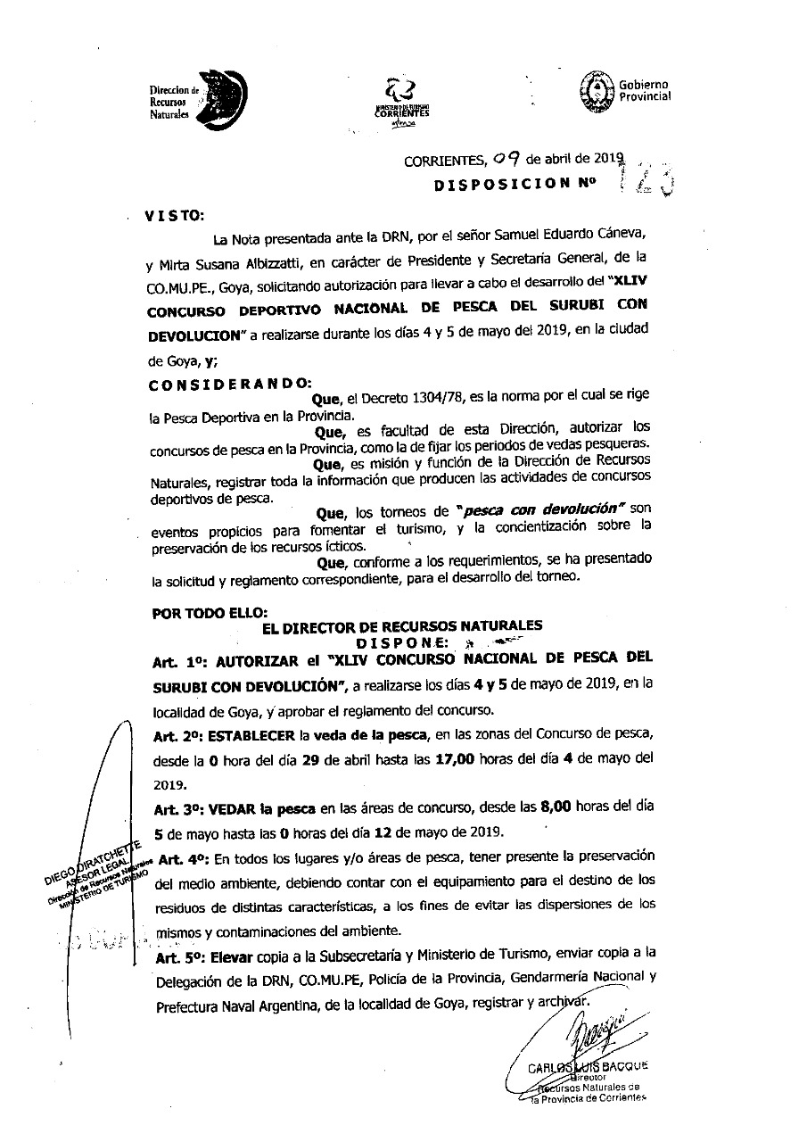disposición veda